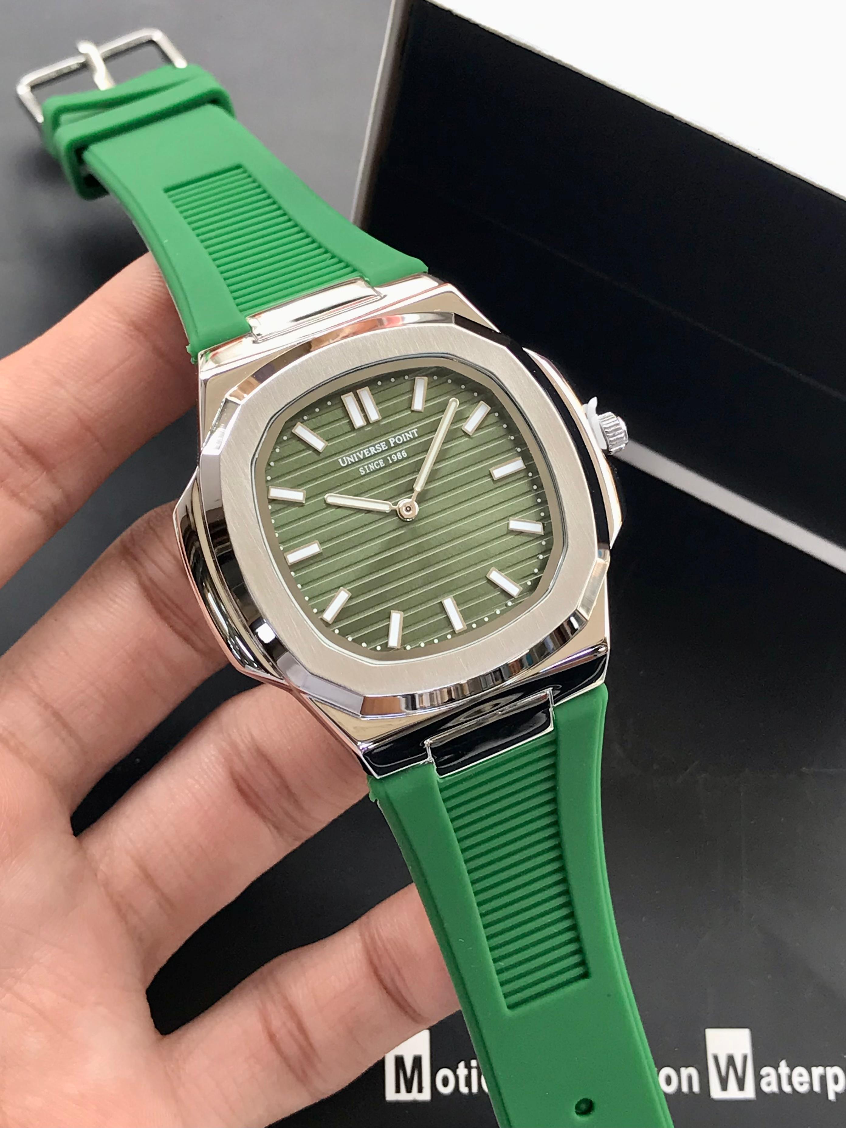 Luxury Octagon Sports Watch - Stainless Steel Case