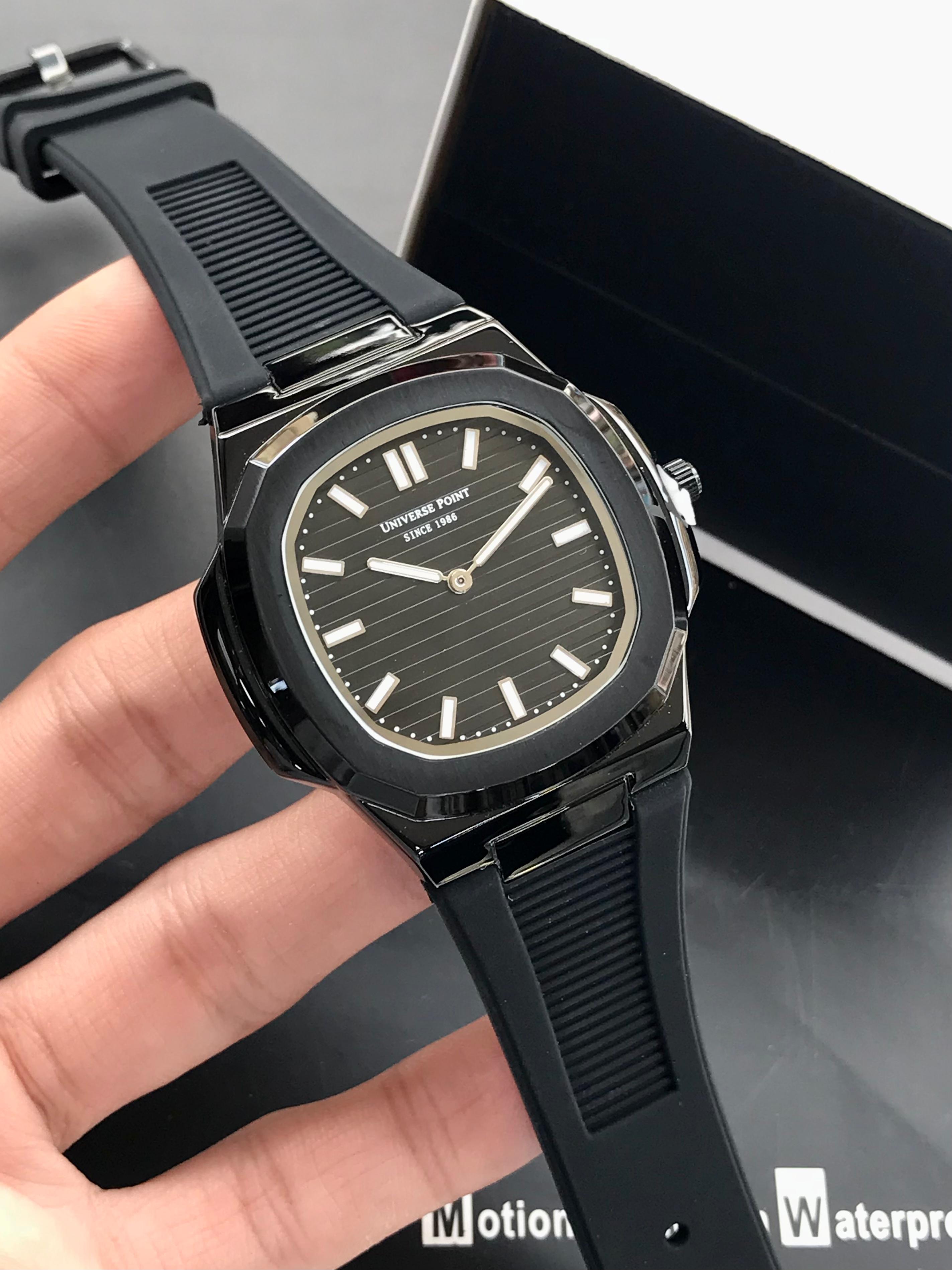 Luxury Octagon Sports Watch - Stainless Steel Case
