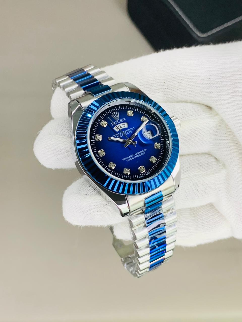 ROLEX-Inspired 'The Blue Gem' Timepiece: