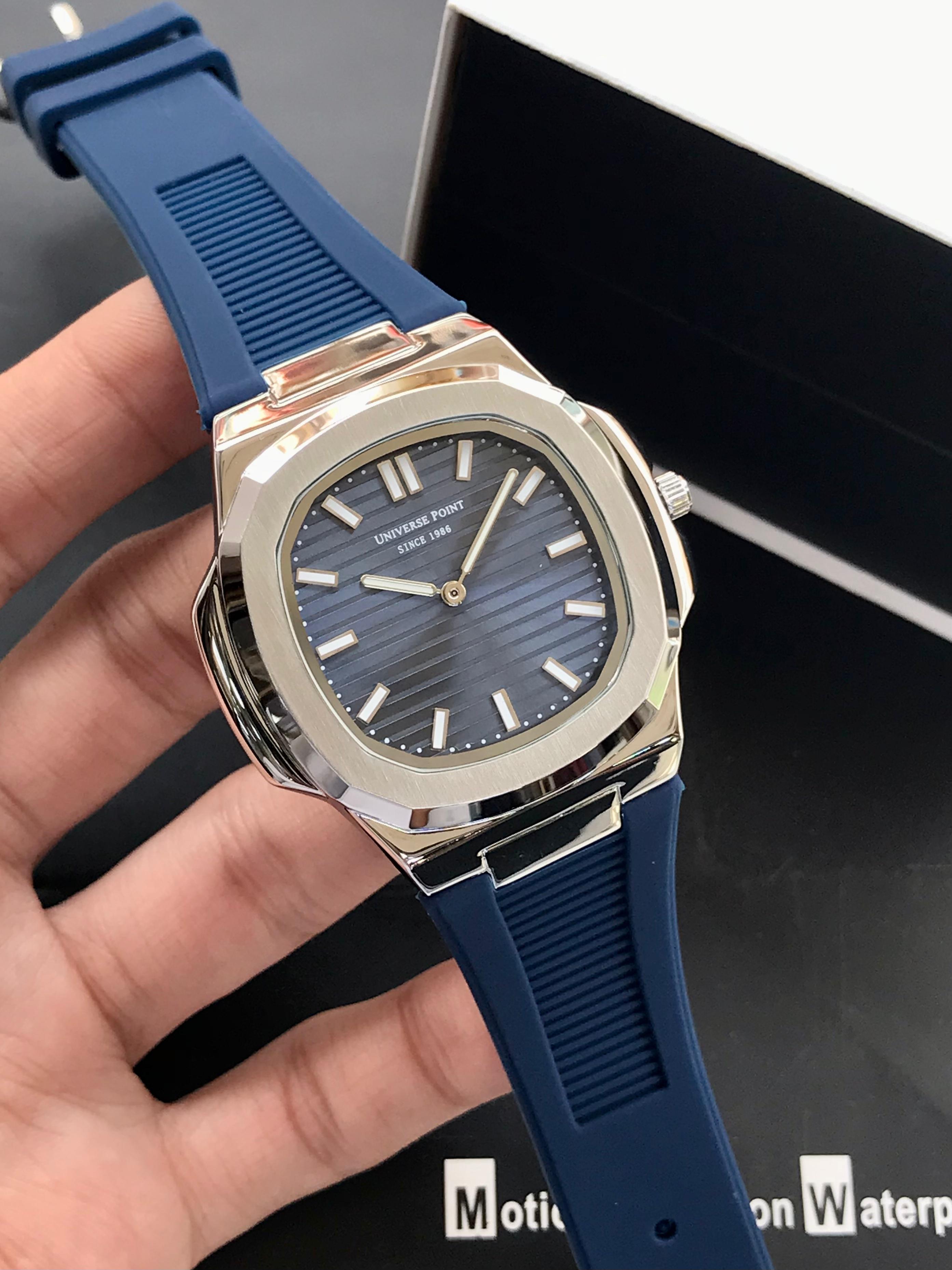 Luxury Octagon Sports Watch - Stainless Steel Case