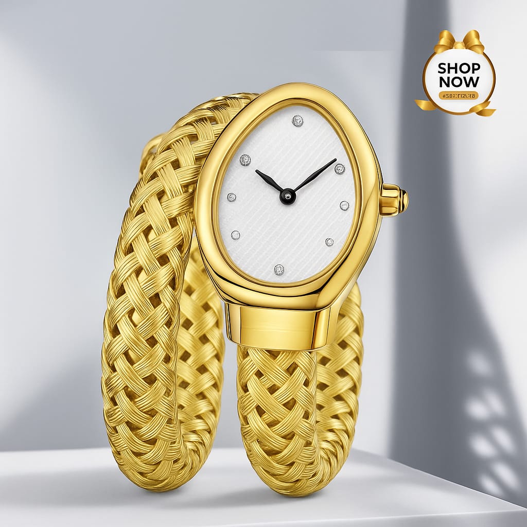 THE SNAKE BRASLET WATCH (BEST FOR GIFT)