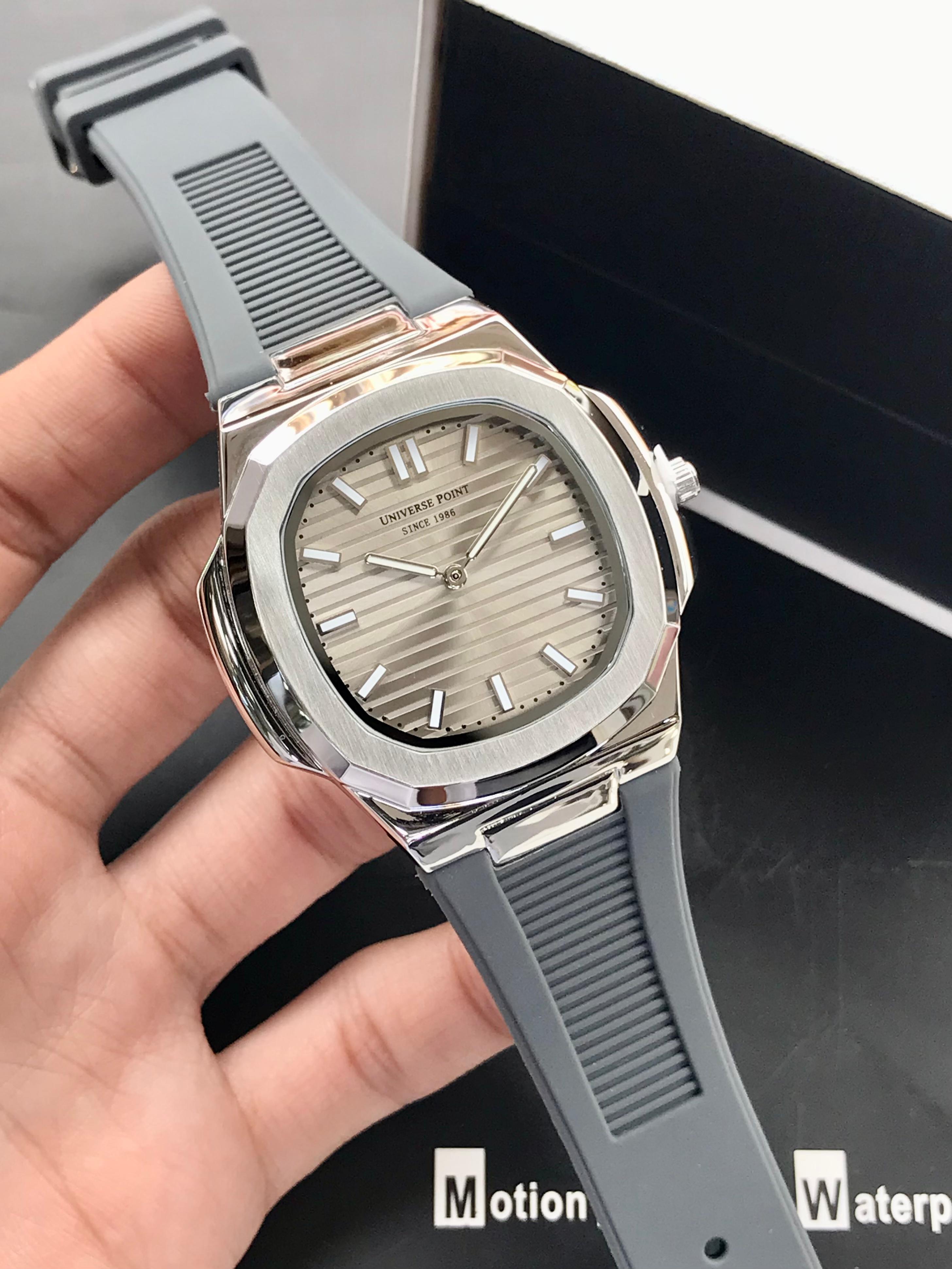 Luxury Octagon Sports Watch - Stainless Steel Case